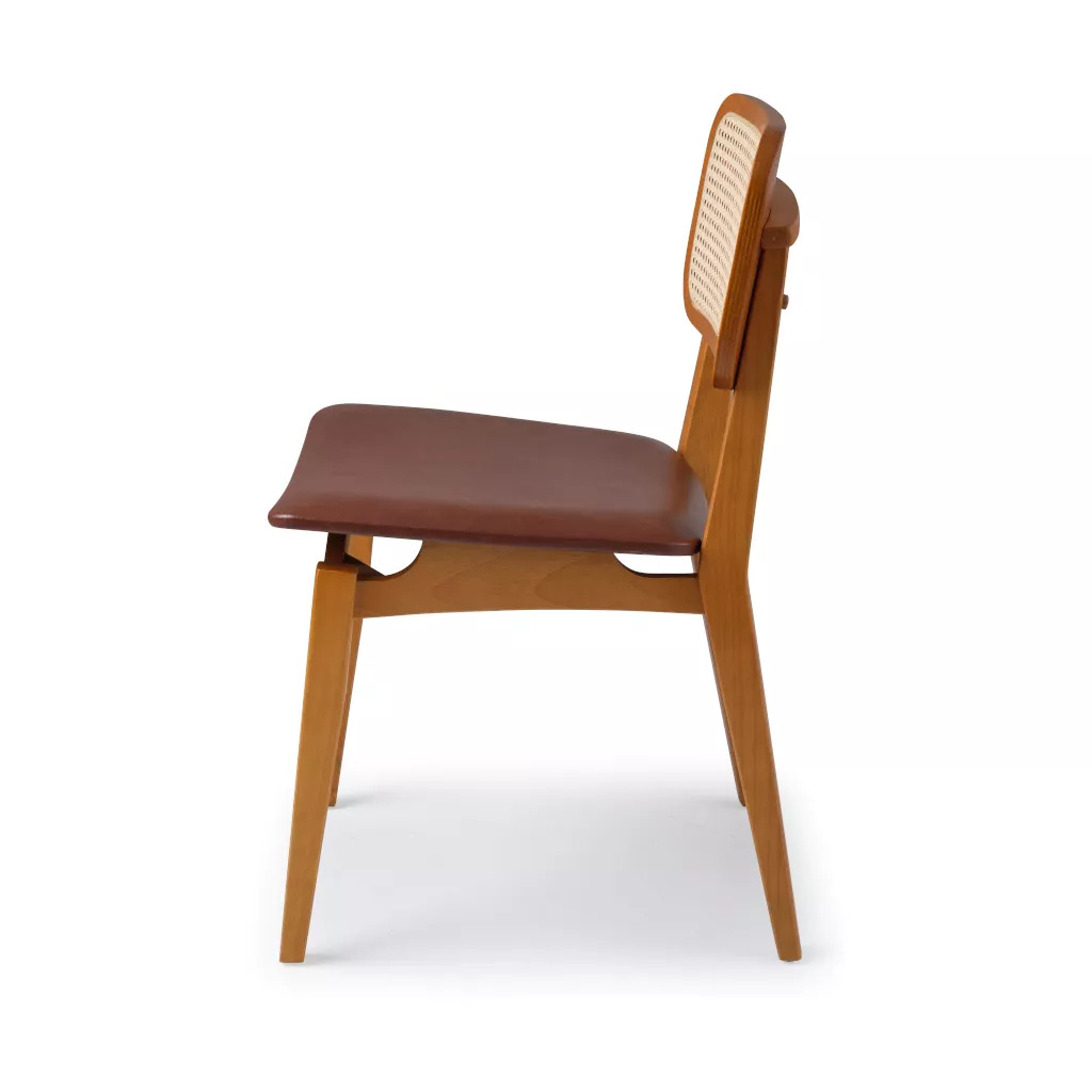 Cadeira Zinnia Com Tela Sextavada Natural