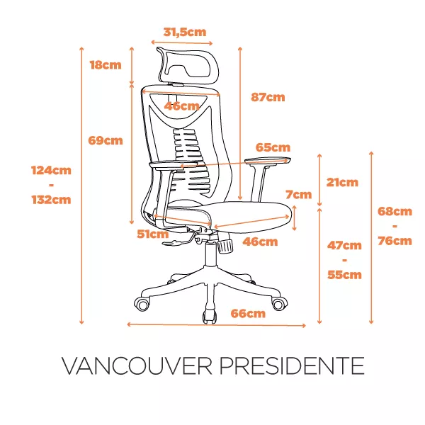 Cadeira Vancouver Presidente