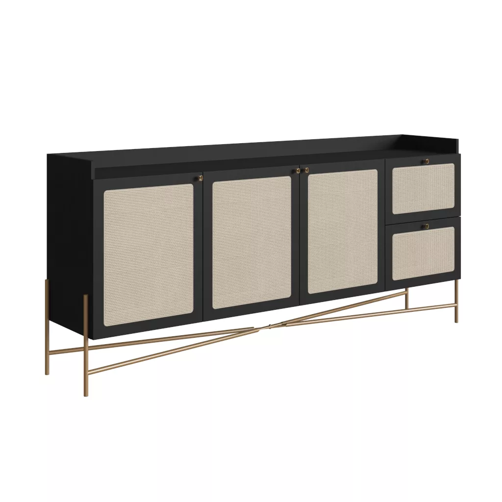 Balcão Buffet Oslo Pés Em Aço