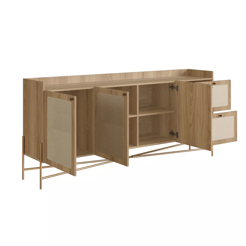 Balcão Buffet Oslo Pés Em Aço