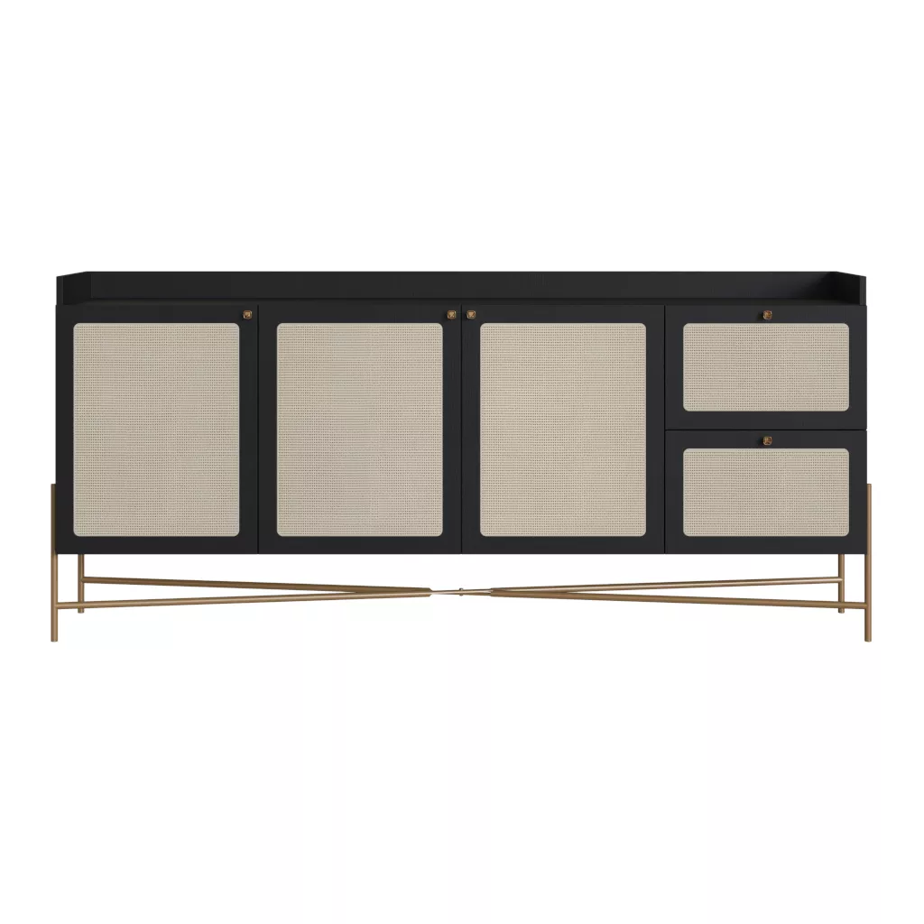 Balcão Buffet Oslo Pés Em Aço