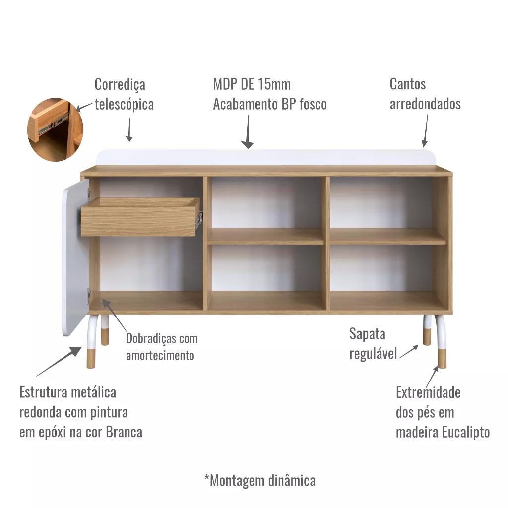 Balcão Credenza Flexus