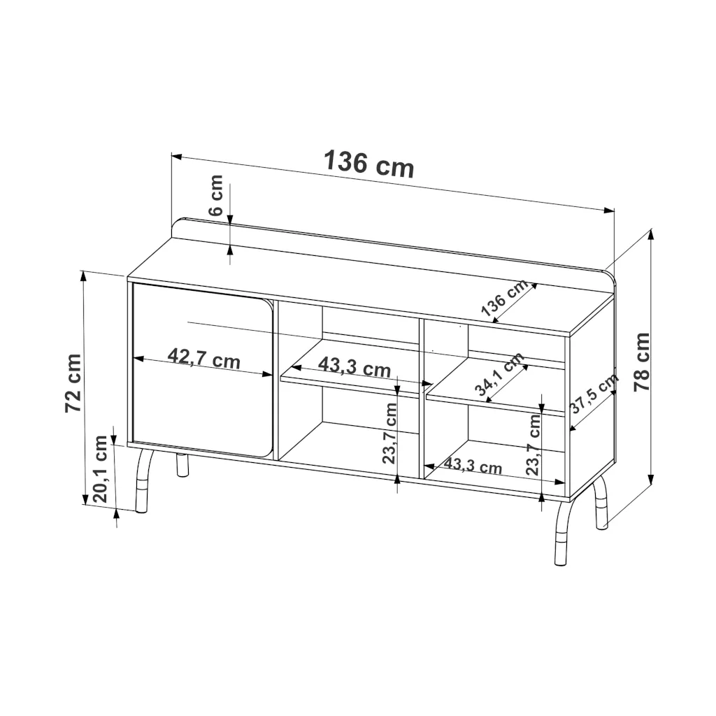 Balcão Credenza Flexus