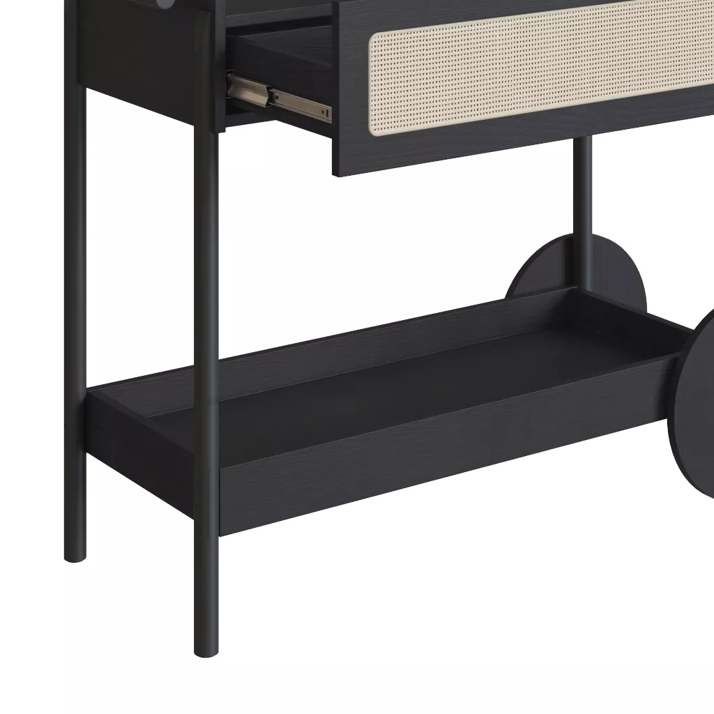 Carrinho Oslo Pés Em Madeira