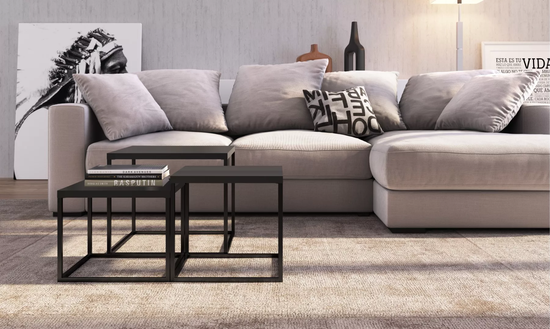 Conjunto 3 Mesas Cube