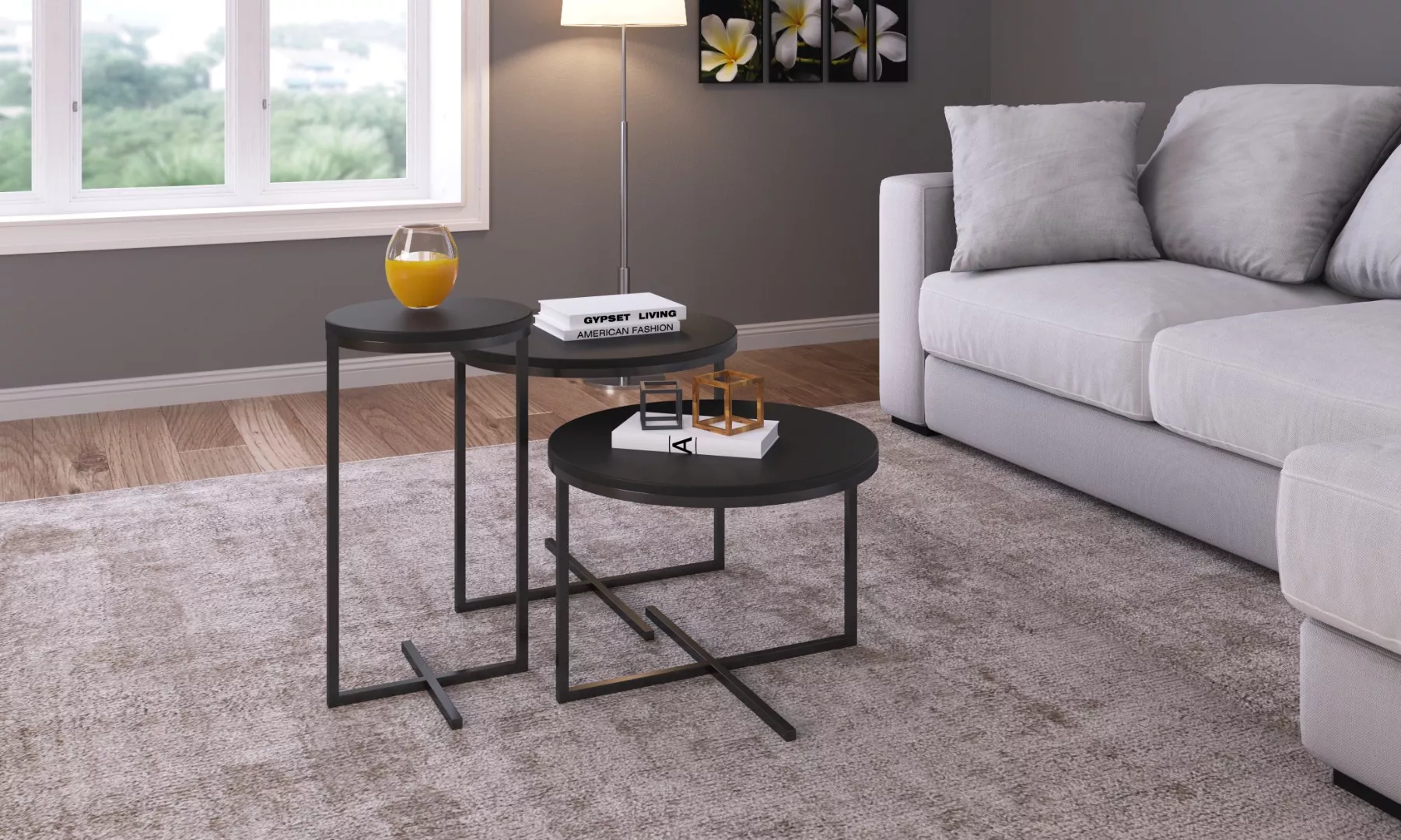 Conjunto 3 Mesas Volpi