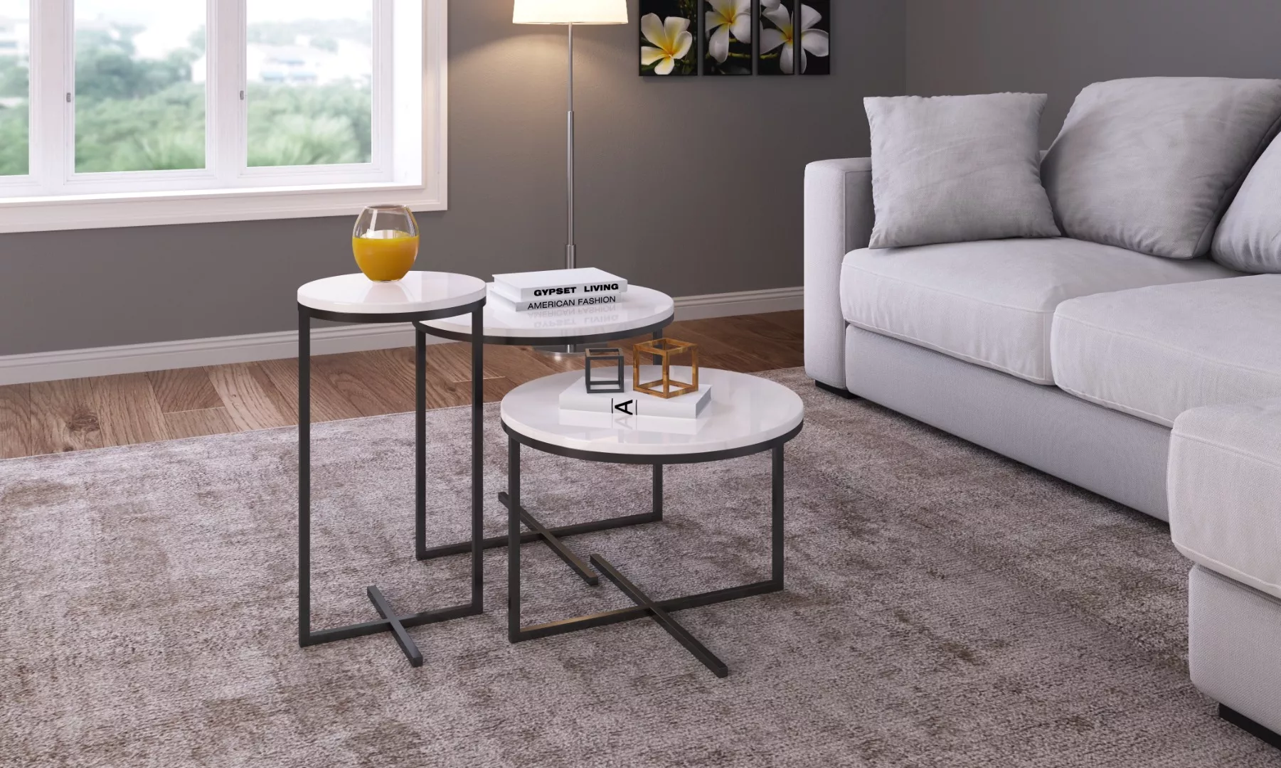 Conjunto 3 Mesas Volpi