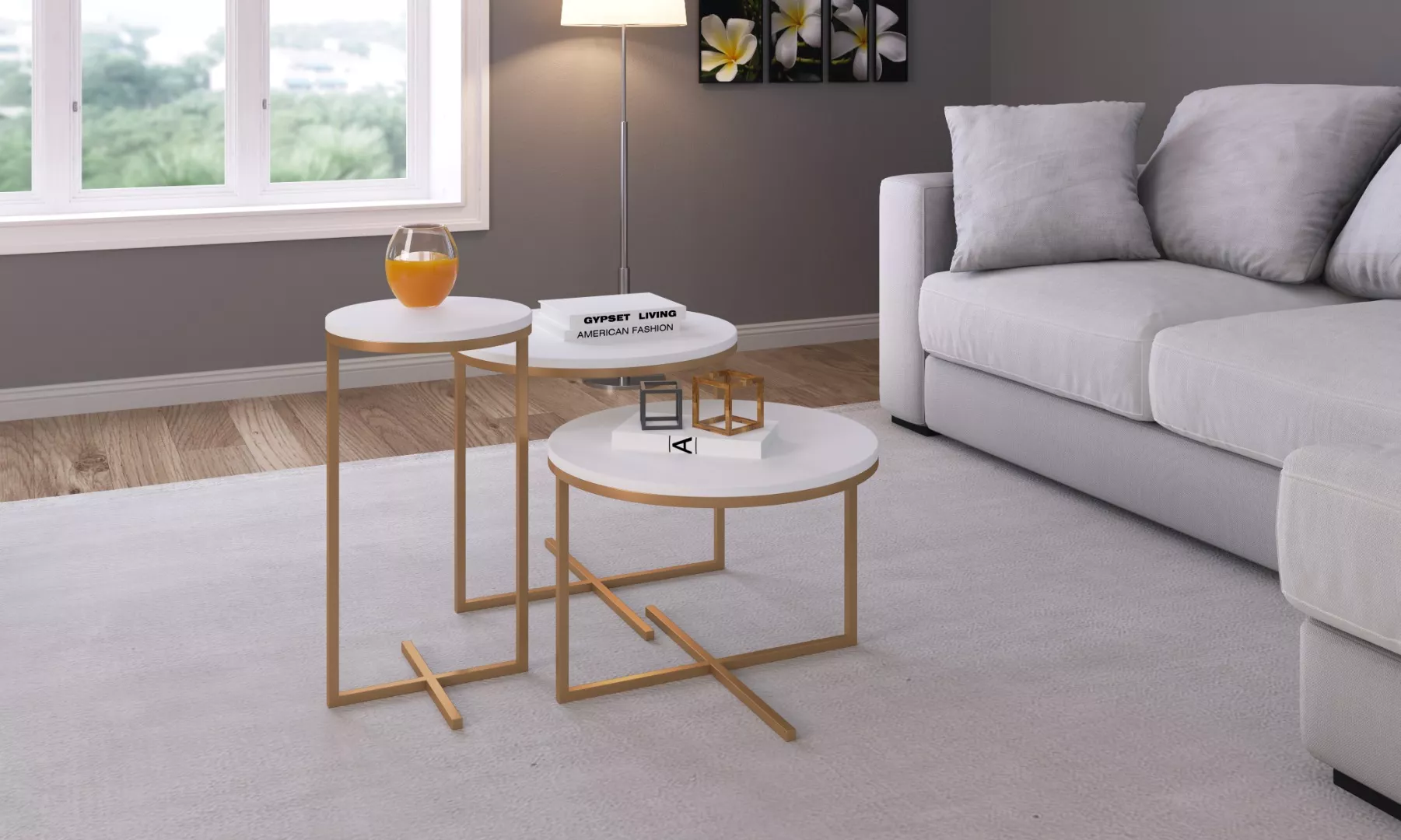 Conjunto 3 Mesas Volpi