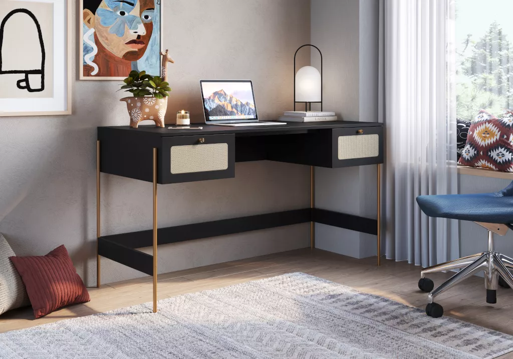 Escrivaninha Oslo Pés Em Aço