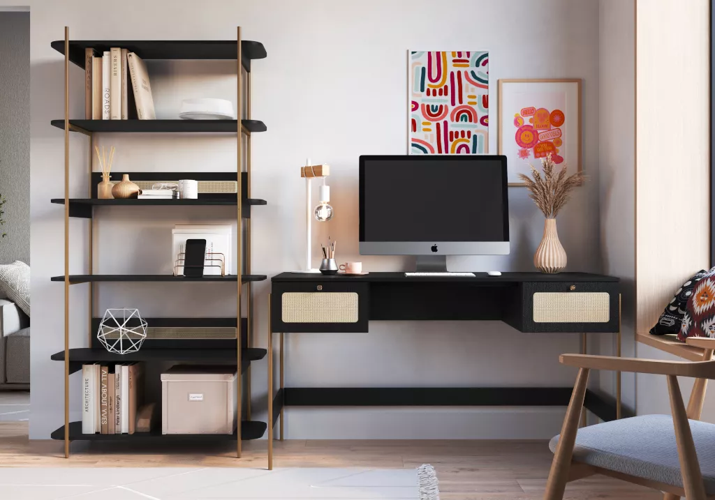 Escrivaninha Oslo Pés Em Aço