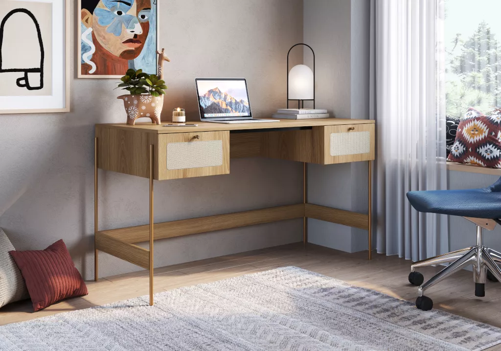 Escrivaninha Oslo Pés Em Aço