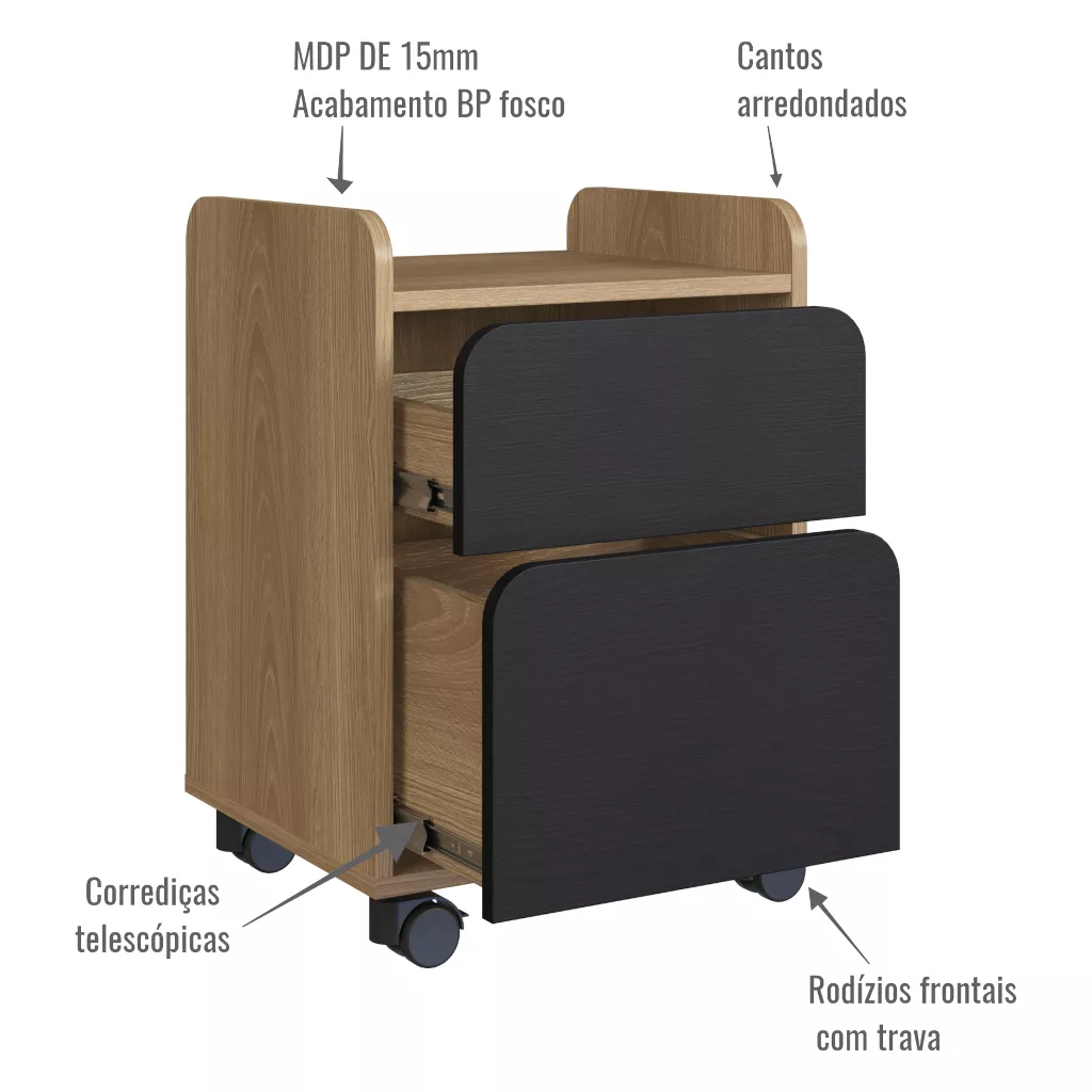 Gaveteiro Volante Flexus