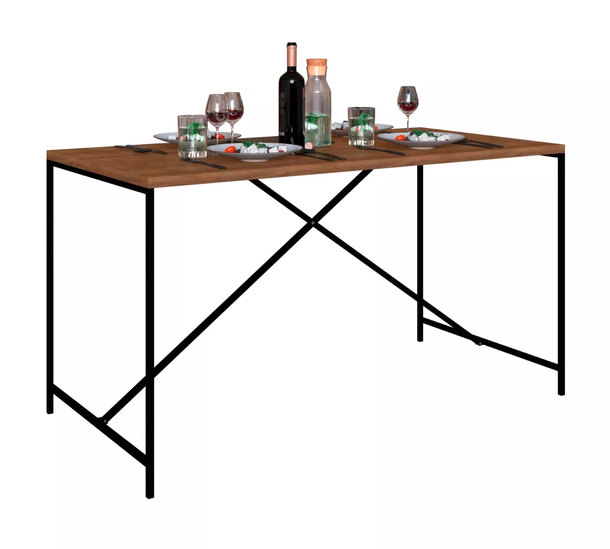 Mesa de Jantar Steel Retangular