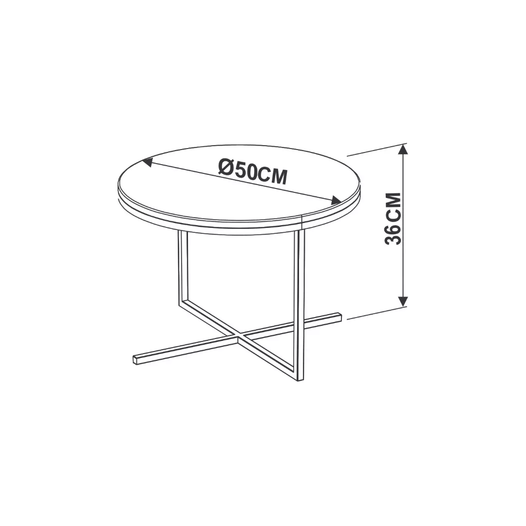 Mesa Volpi Baixa Redonda