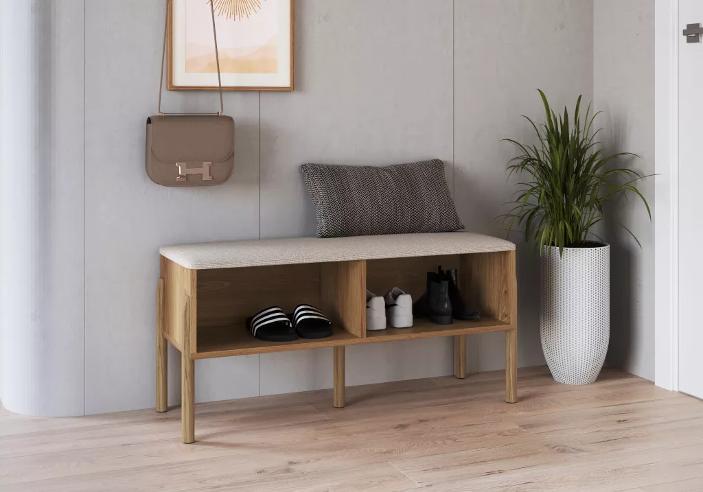 Sapateira Oslo Pés Madeira