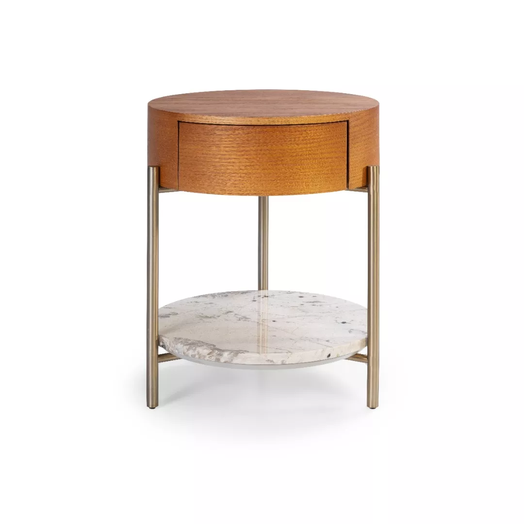 Mesa de Cabeceira Nascar Redonda