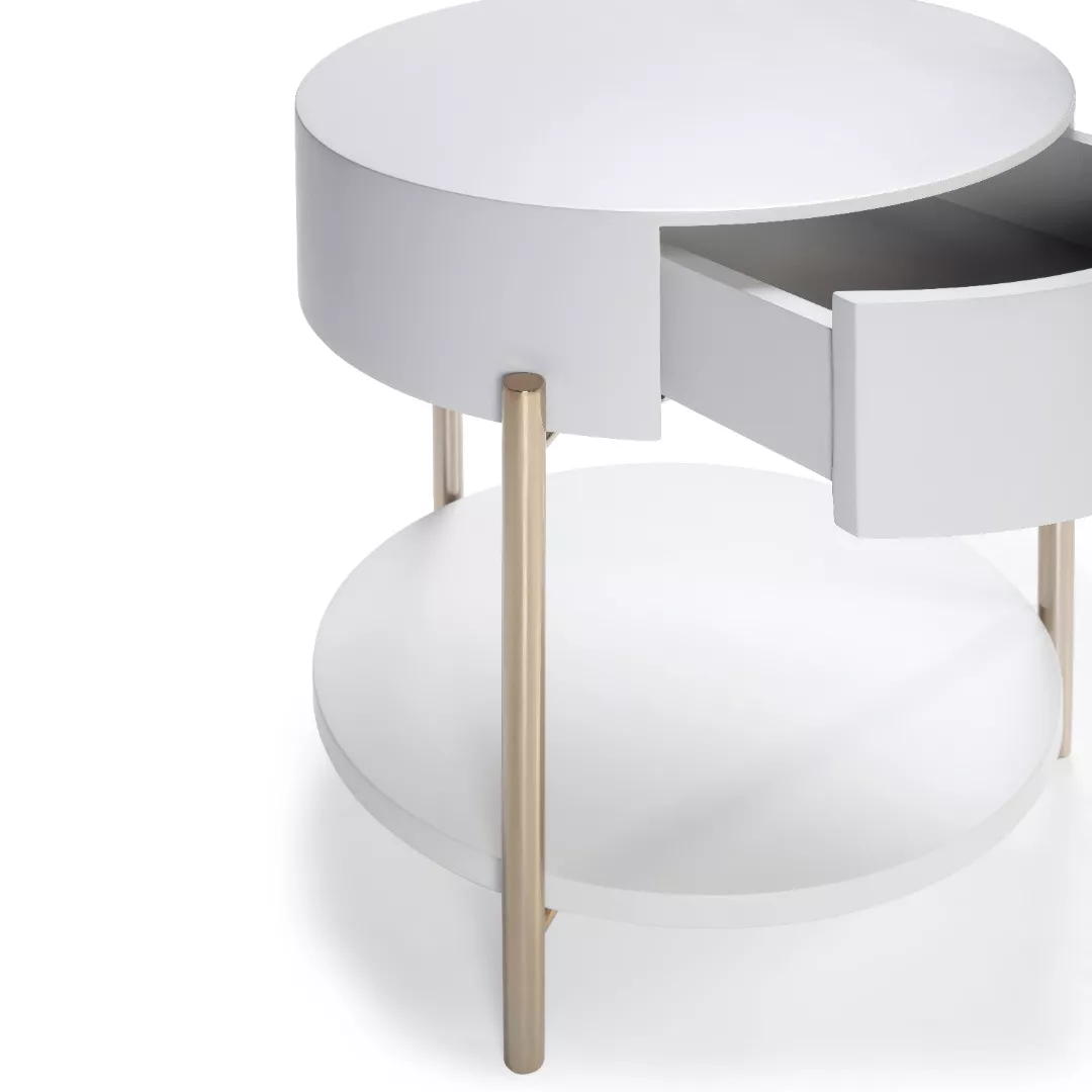 Mesa de Cabeceira Nascar Redonda