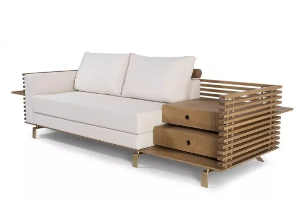 Sofá Brasilis Com Prateleira