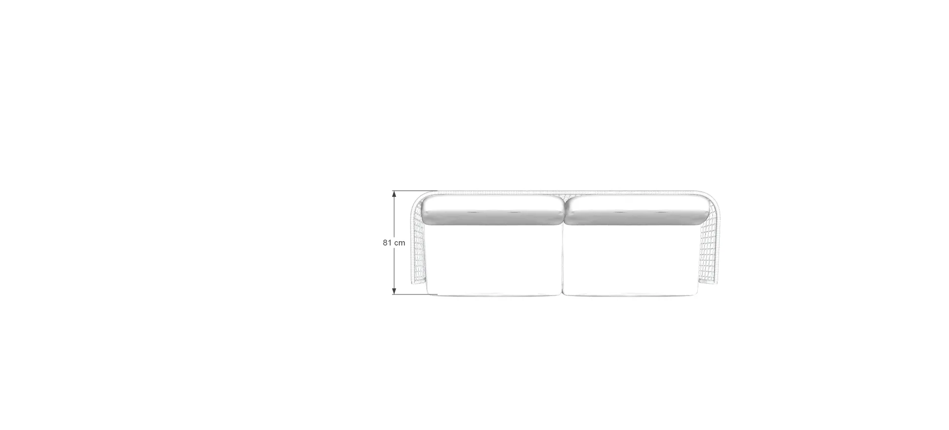 Sofá Wana 3 Lugares 