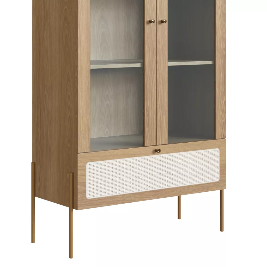 Cristaleira Oslo Pés Em Aço