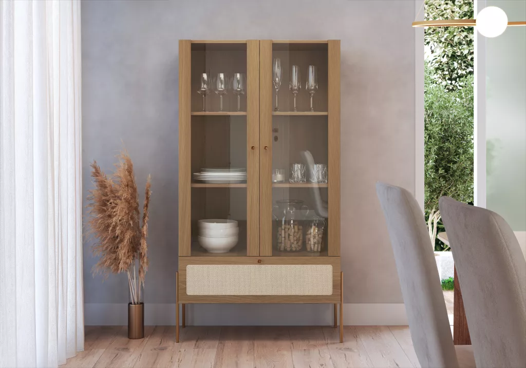 Cristaleira Oslo Pés Em Aço