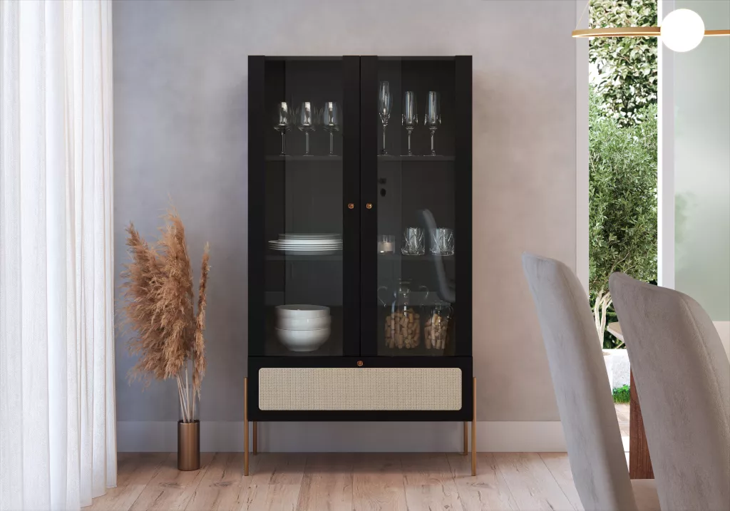 Cristaleira Oslo Pés Em Aço