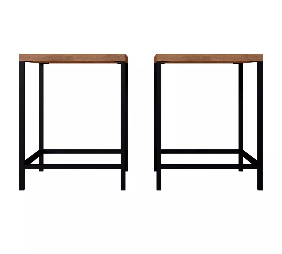 Kit 2 Banquetas Baixas Steel 