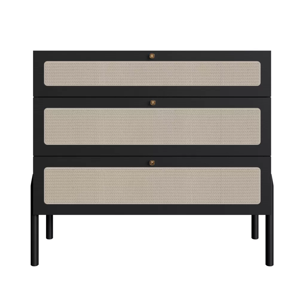 Cômoda Oslo Pés Em Madeira 