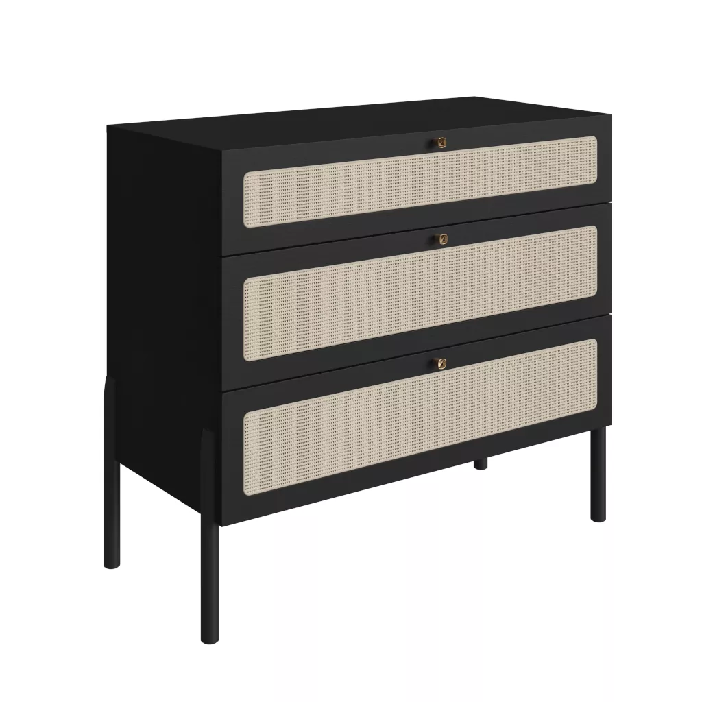 Cômoda Oslo Pés Em Madeira 