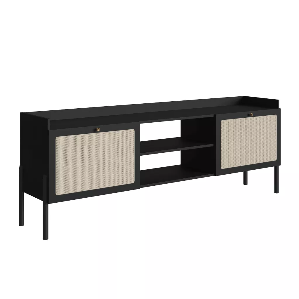 Rack Oslo Pés Em Madeira