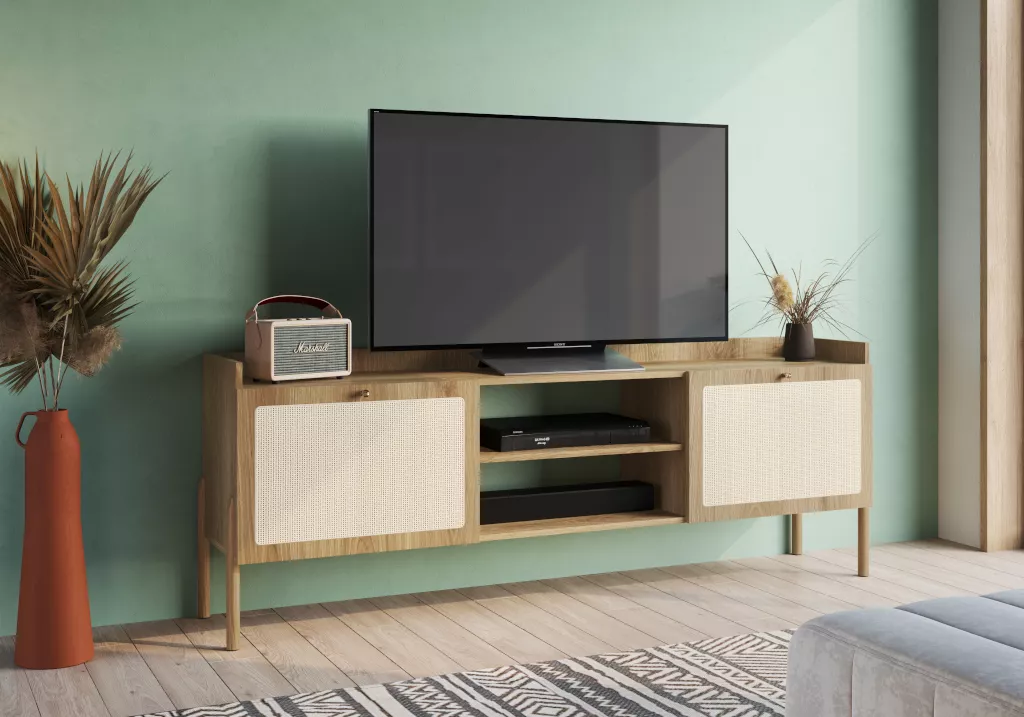 Rack Oslo Pés Em Madeira