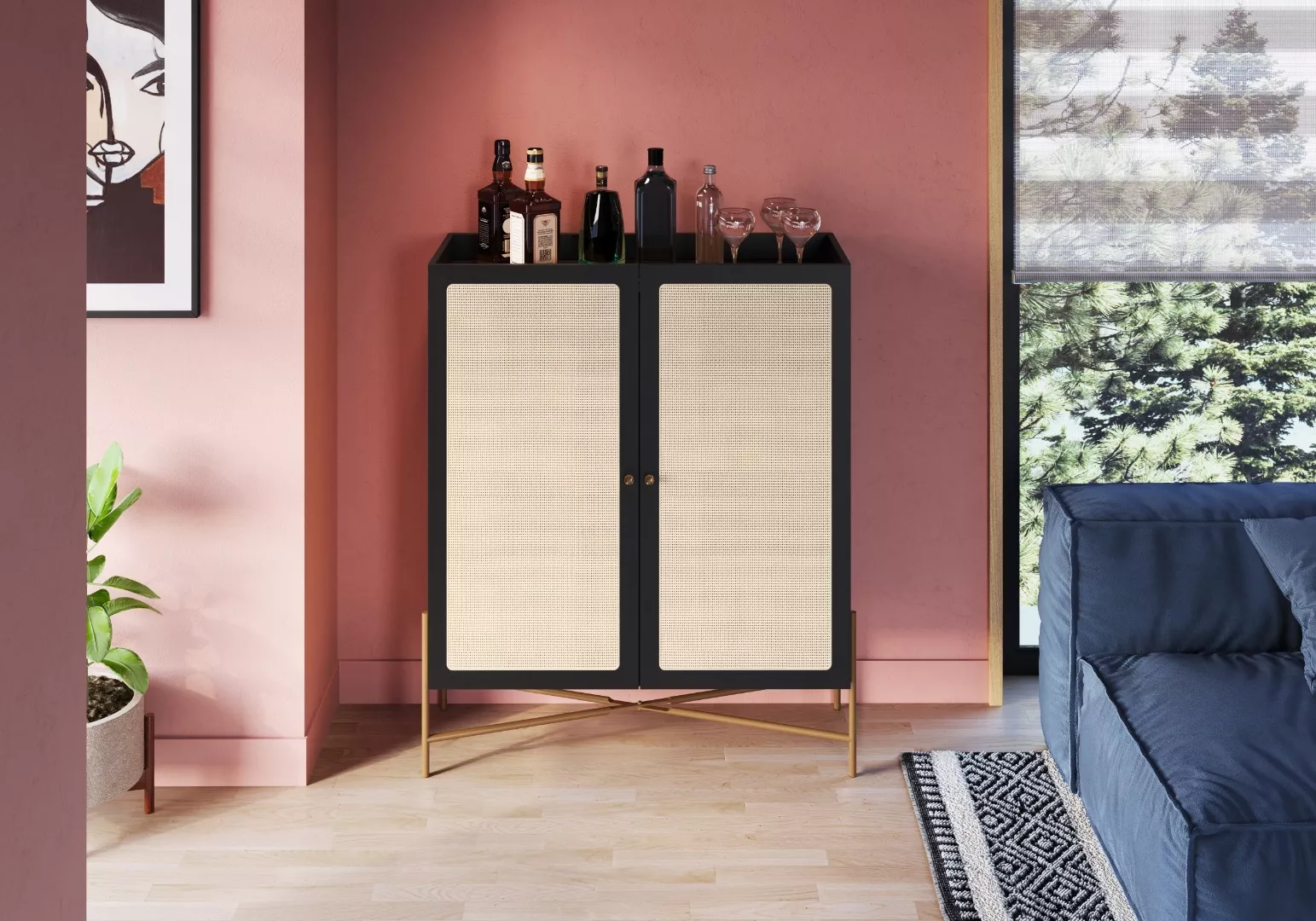 Armário Oslo Pés Em Aço