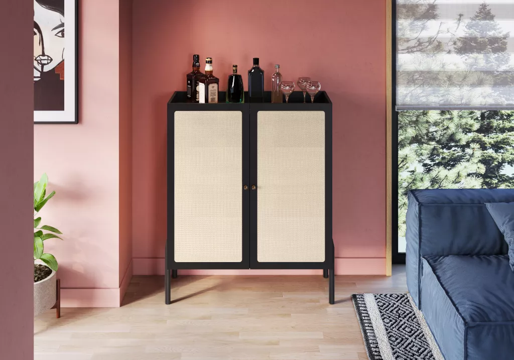 Armário Oslo Pés Em Madeira