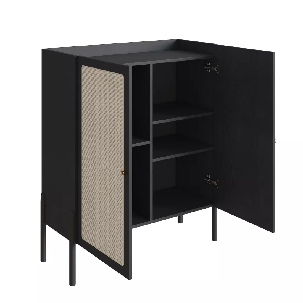 Armário Oslo Pés Em Madeira