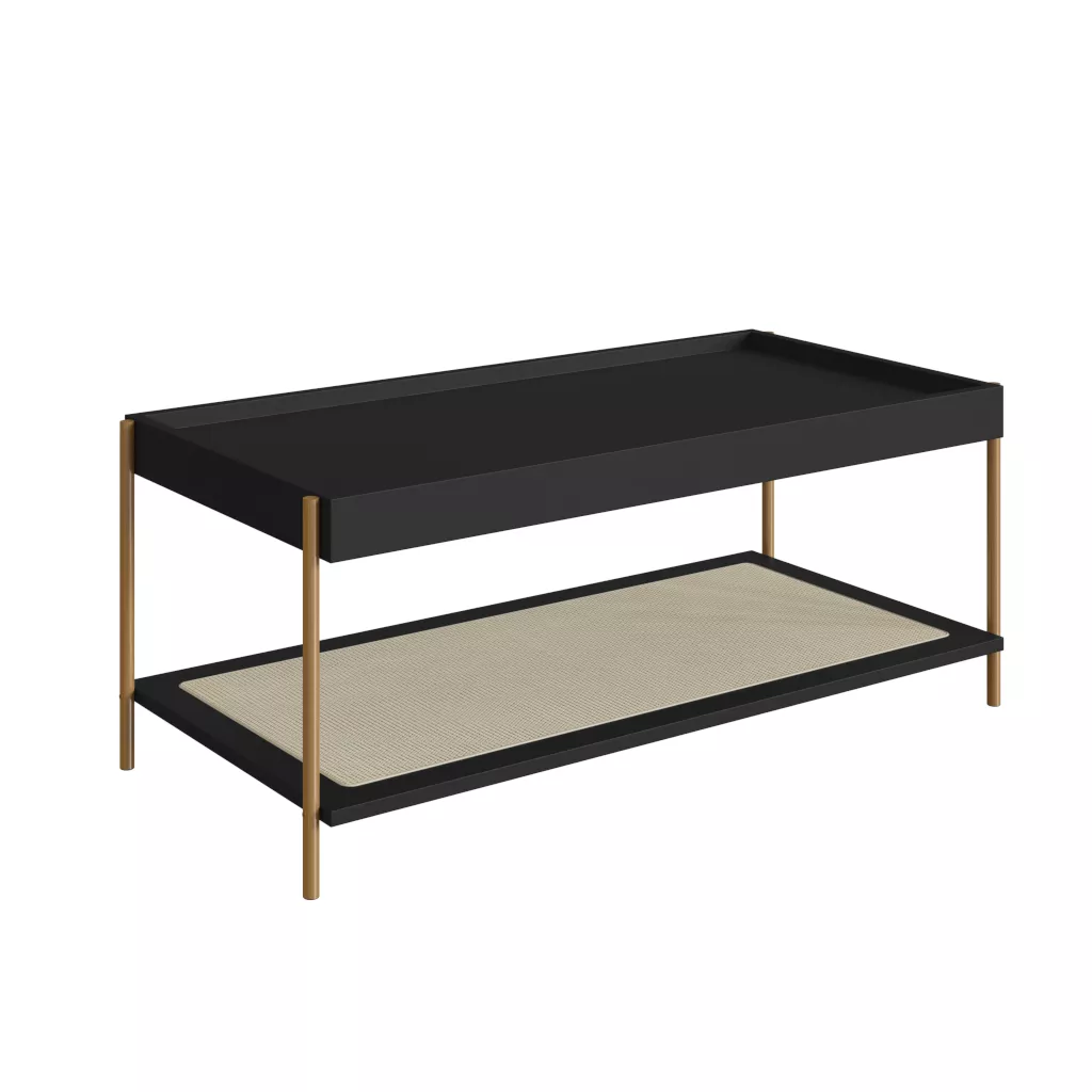 Mesa de Centro Oslo Pés Metálicos 