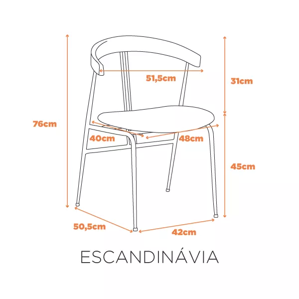 Cadeira Escandinávia