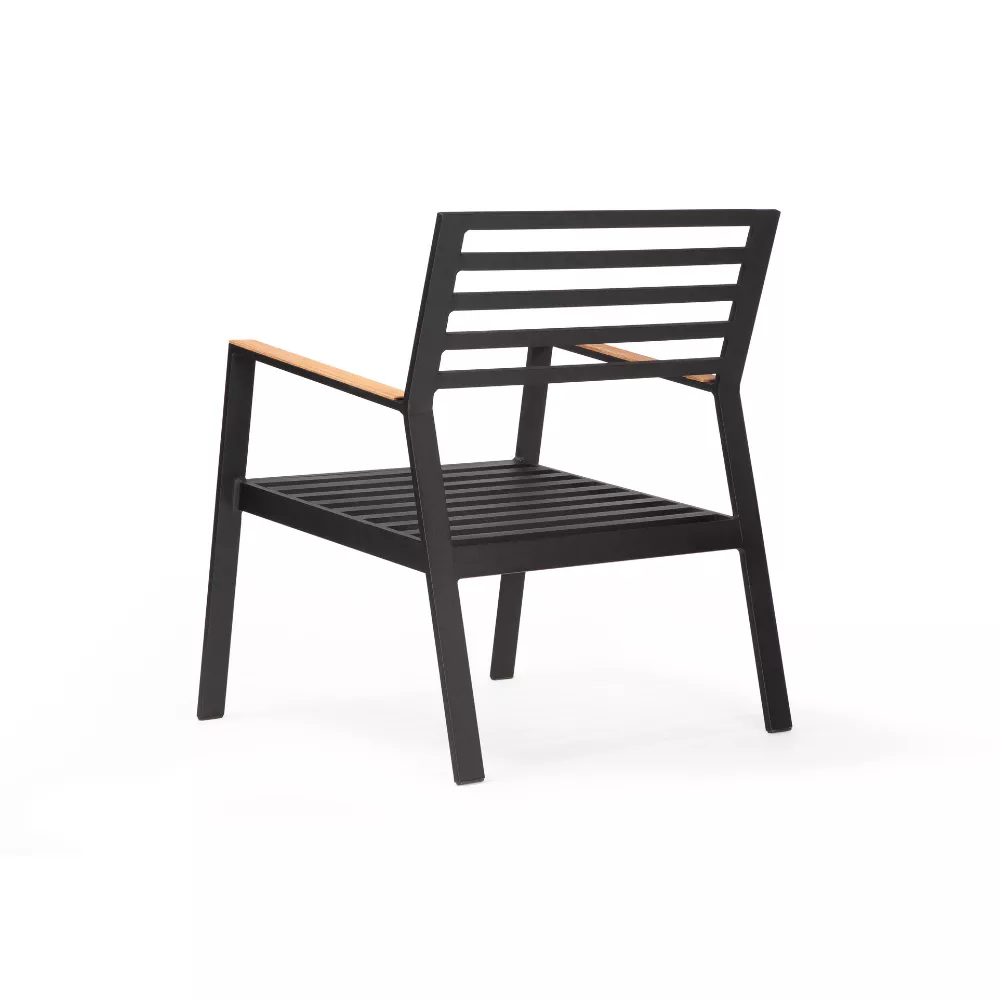 Poltrona Troya Com Detalhe Em Madeira