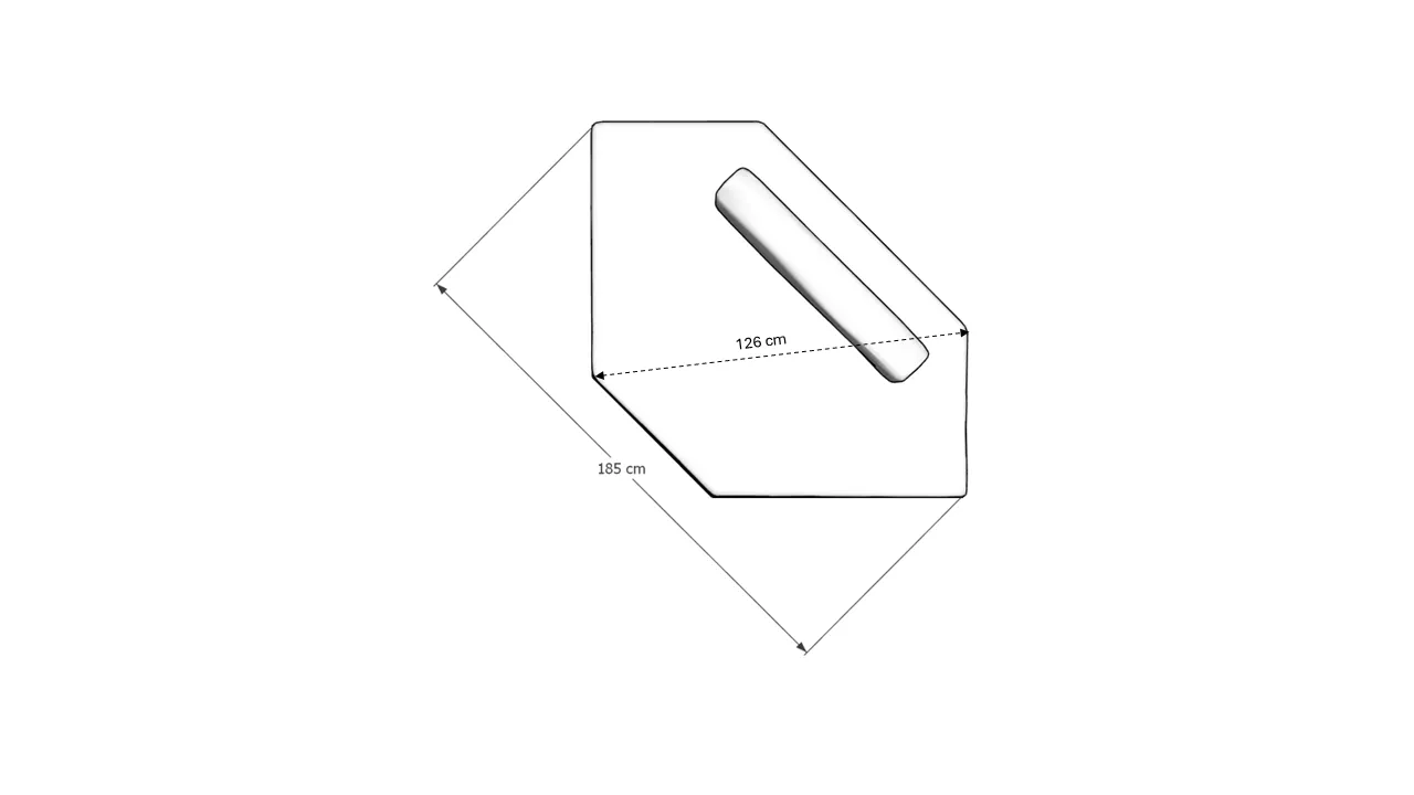 Sofá Módulo Pufe Canto Agave