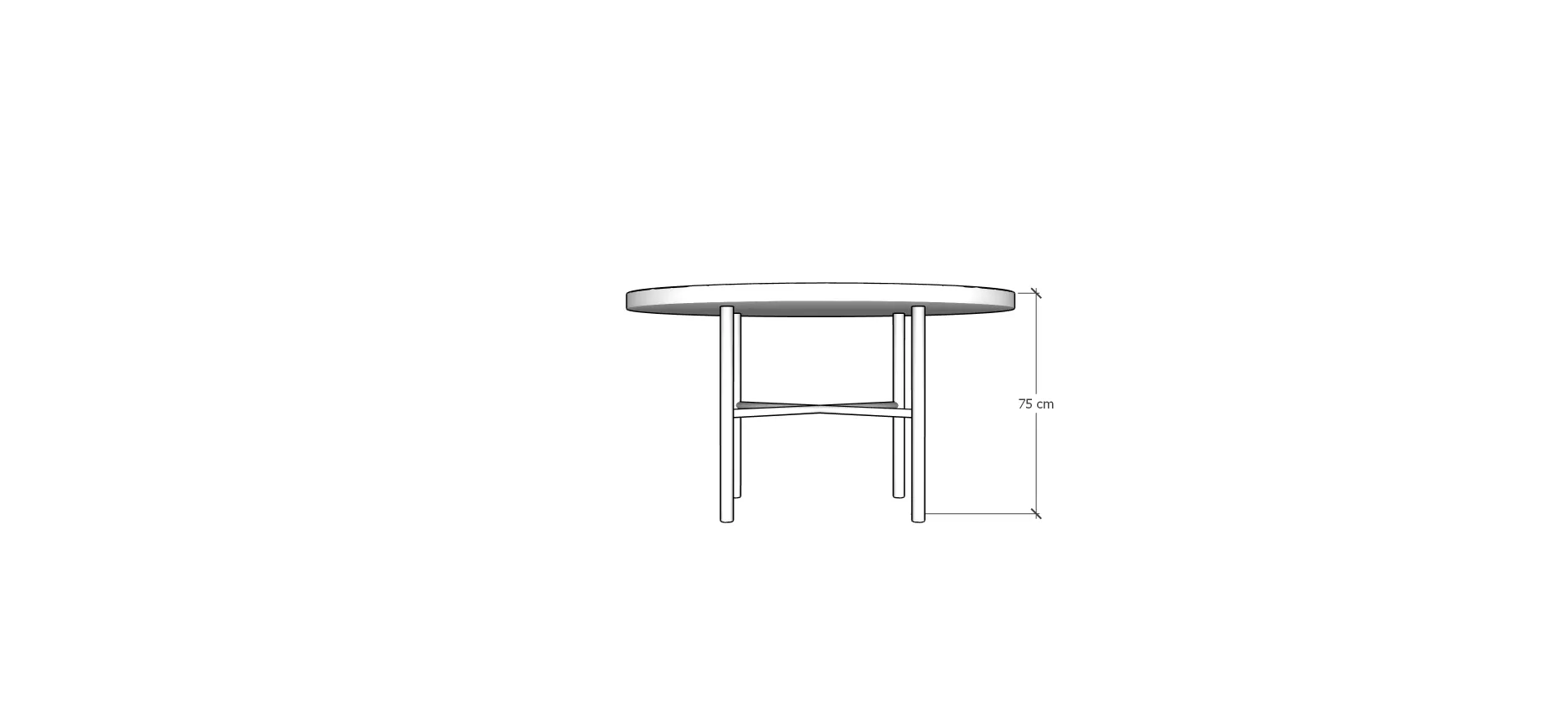 Mesa de Jantar Pipe 6 Lugares