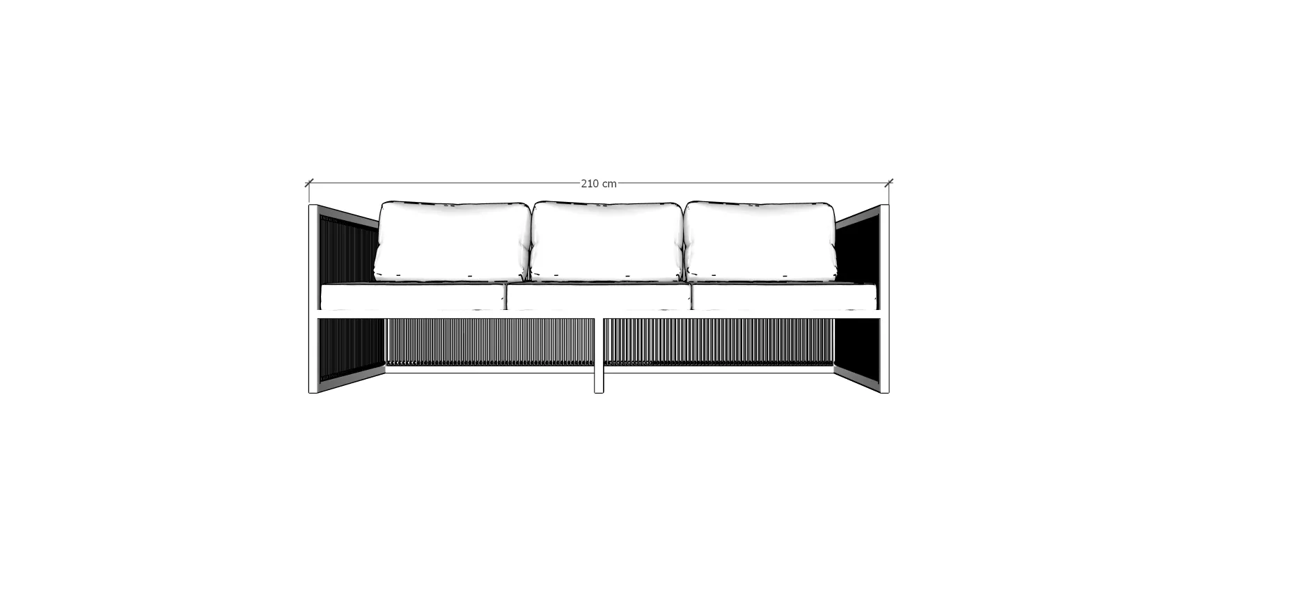 Sofá Porto 3 Lugares