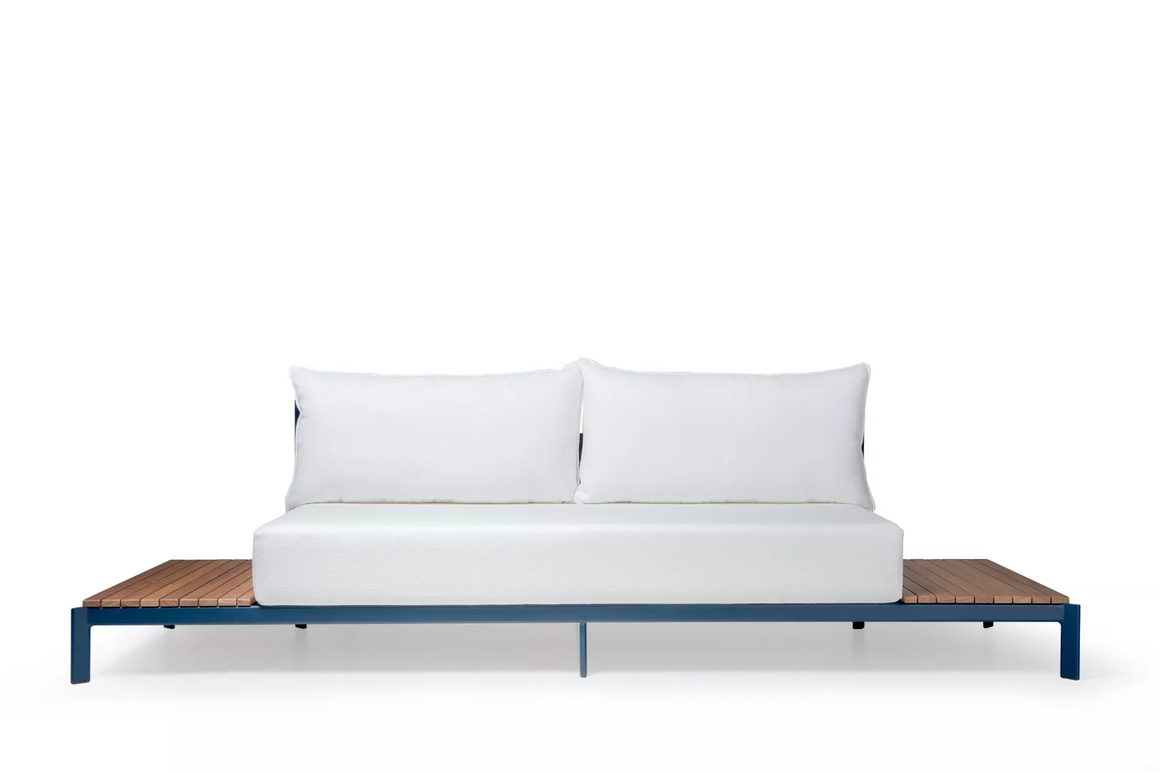 Sofá Beira-Mar Modular Com Laterais em Madeira