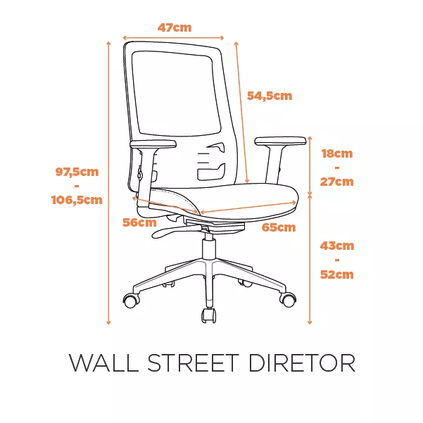 Cadeira Wall Stret Diretor