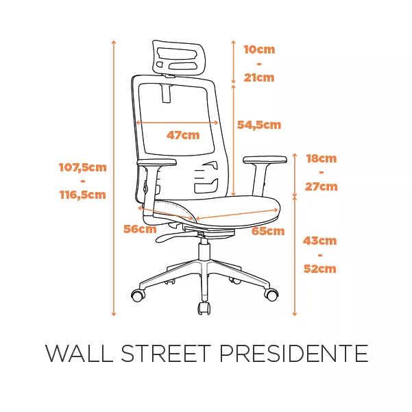 Cadeira Wall Street Presidente