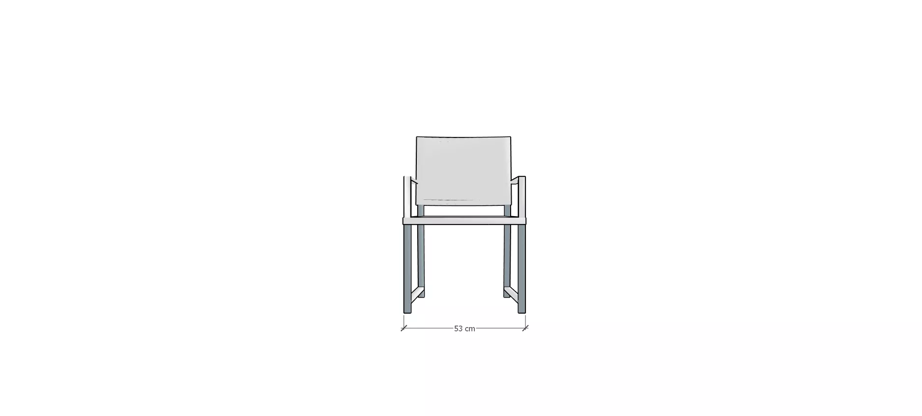 Cadeira Azaléa Com Braço (Fibra Sintética) 
