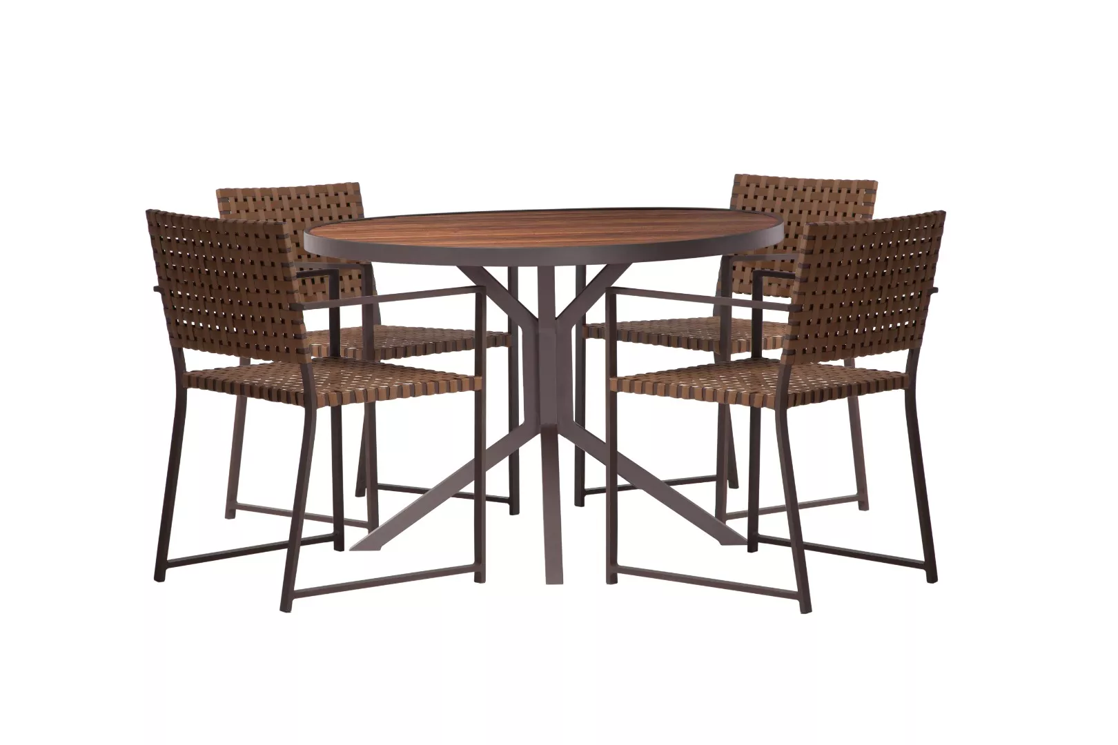 Mesa de Jantar Azaléa Redonda Com Tampo em Alumínio