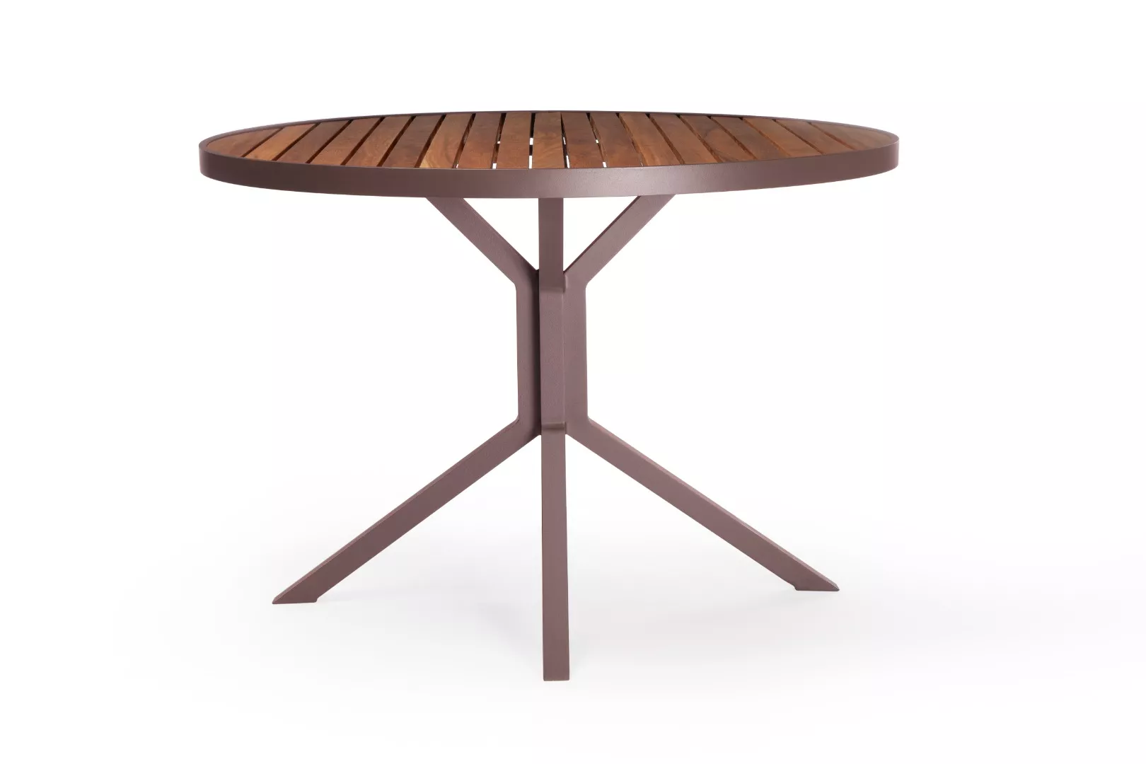 Mesa de Jantar Azaléa Redonda Com Tampo em Madeira