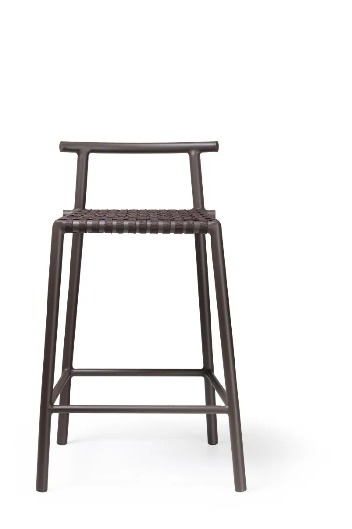 Banqueta Raízes Em Corda Náutica