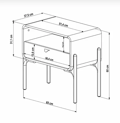 Mesa de Cabeceira Select