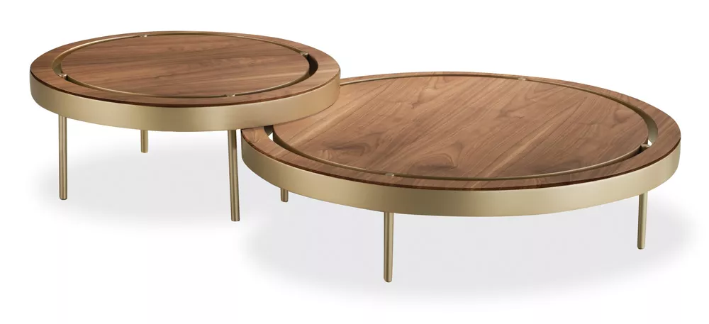 Conjunto Mesa de Centro Frame Redonda