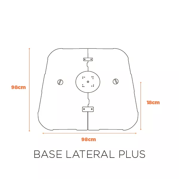 Base Ombrelone Lateral Plus